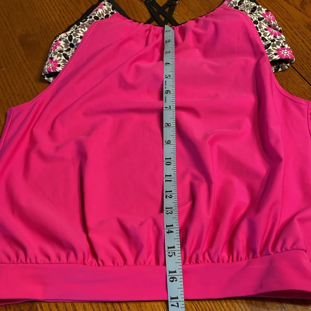Tankini Top Padded Bra Size Medium Multiple Colors